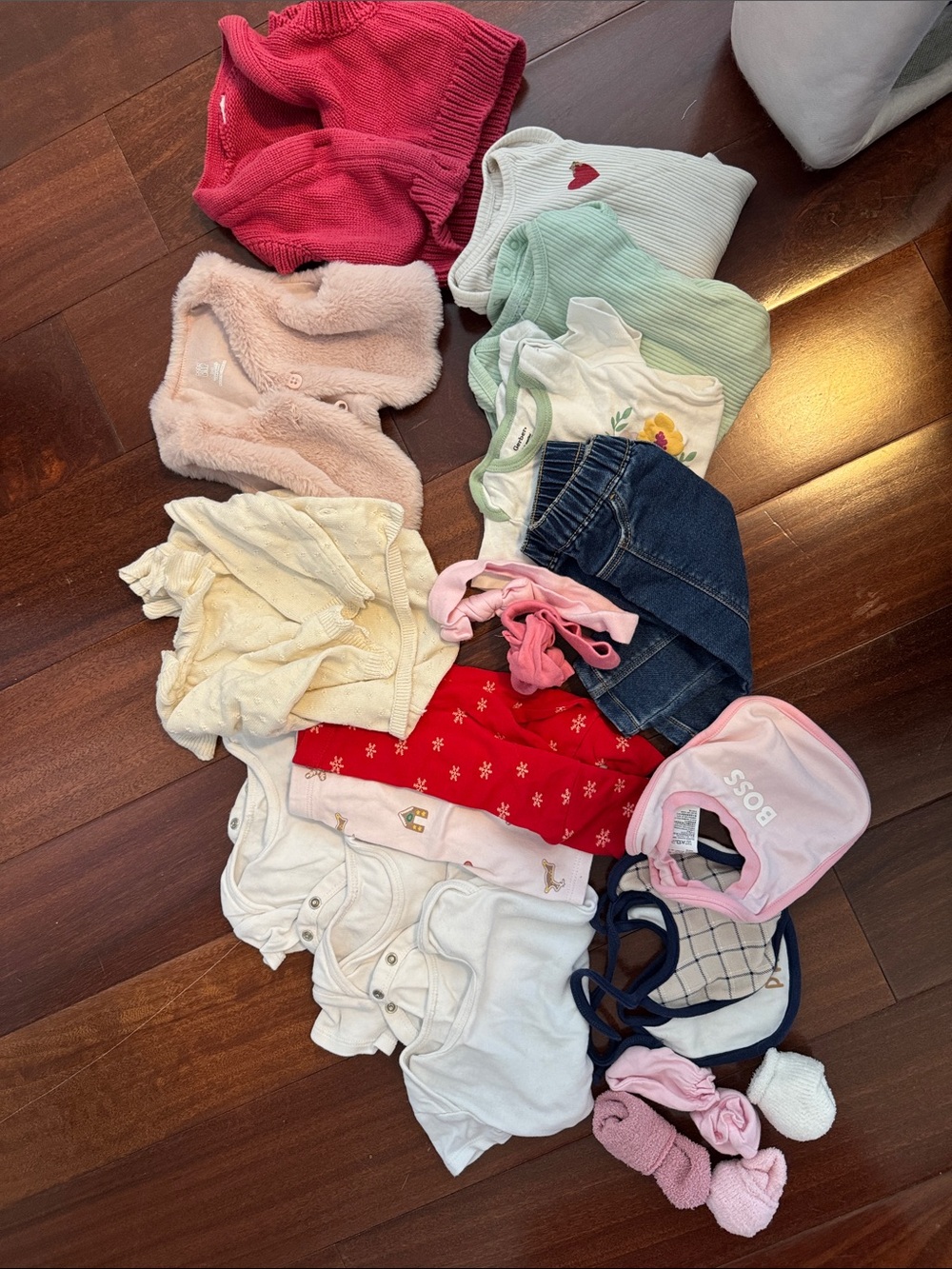 Zara Mixed Girls Tops & Onesies - White, Pink, Red, Cream, Green, Blue